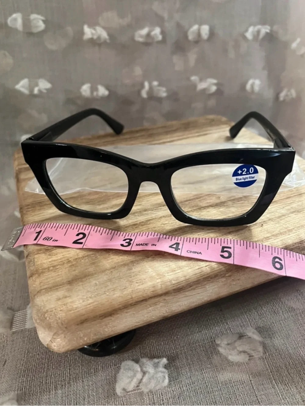 Black Cat-Eye Blue Light Reading Glasses +2.0